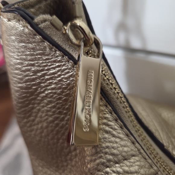 Michael Kors Metallic Gold Hobo Bag - Picture 4 of 9